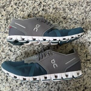 ON Women's Cloud 50/50 Running Sneaker Shoes, Grey/Storm, 8.5 Medium US